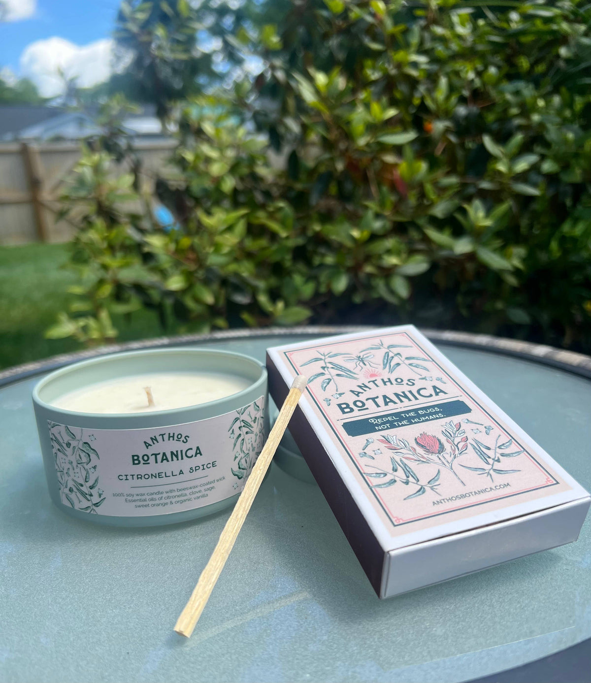 4" Anthos Botanica Matchbox