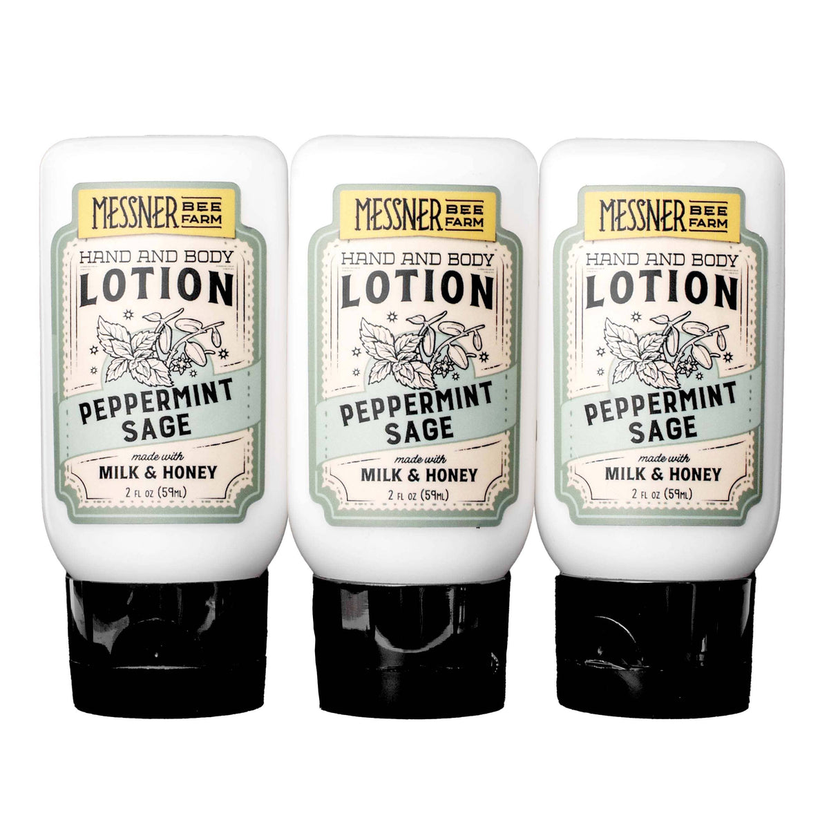 Peppermint Sage - Milk and Honey Lotion - 2oz. Travel