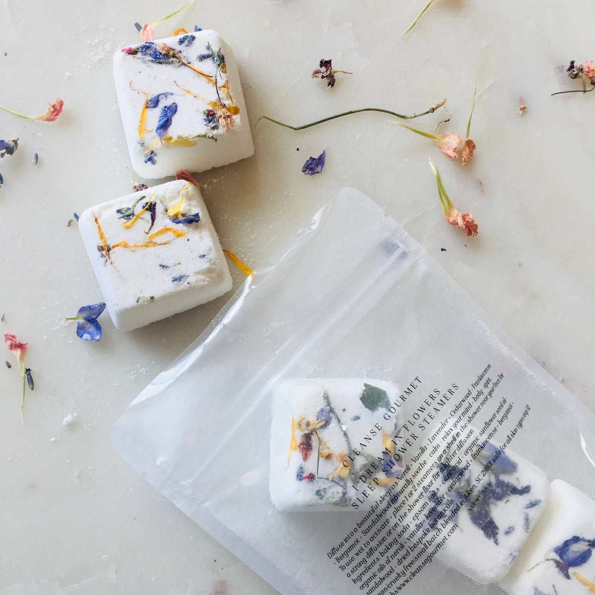 I Dream In Flowers 2 pack Sleep Steamers Shower Steamers