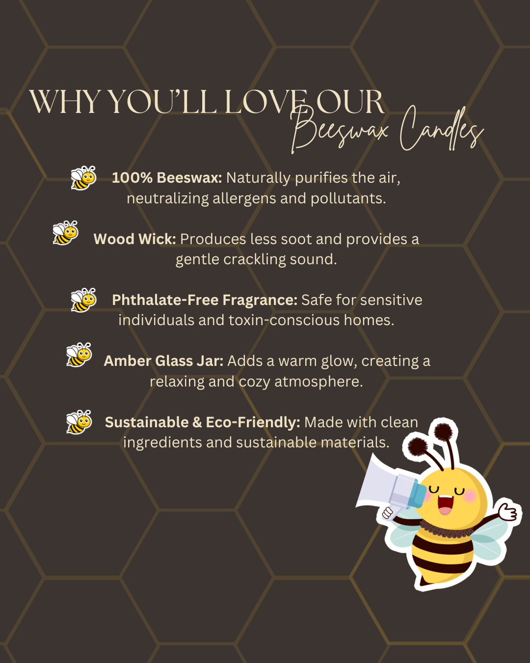 Maple Leaf & Acorn | Beeswax Candle