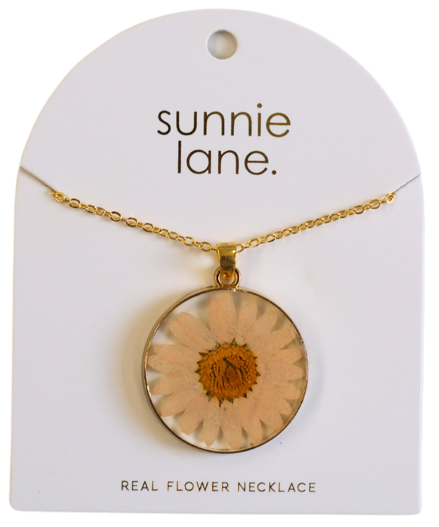 Pressed Flower Necklace - Made With Real Flowers