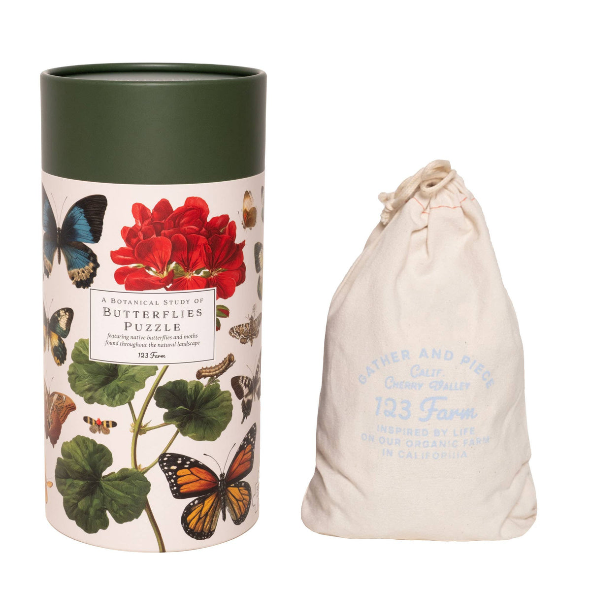 Butterflies Puzzle – 500 Pc Tube with Vintage Illustrations