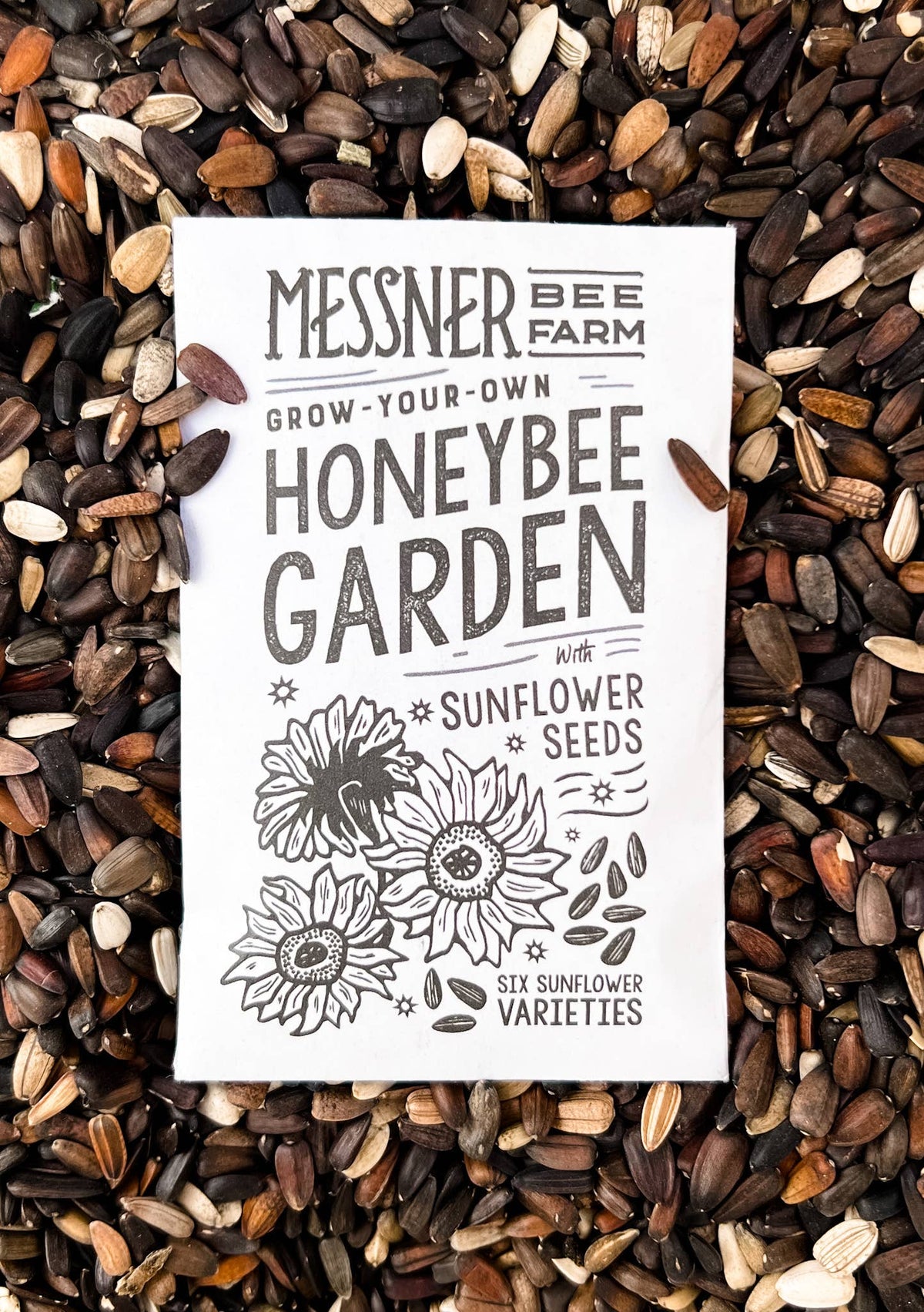 Honeybee Sunflower Garden Seed Packet