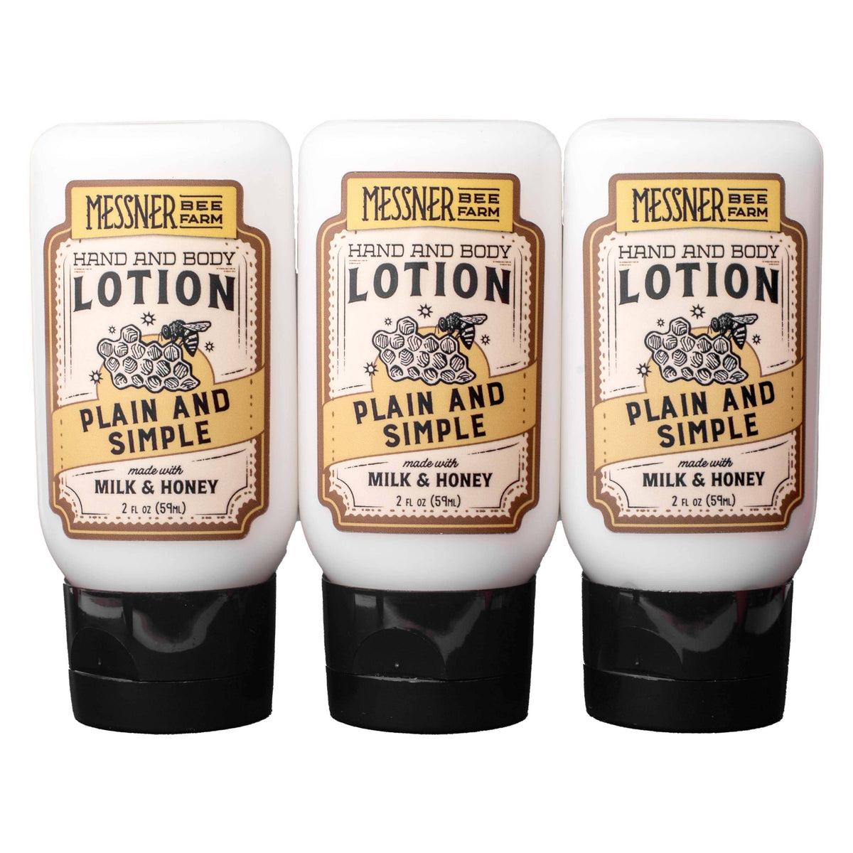 Plain and Simple - Milk and Honey Lotion - 2oz Travel