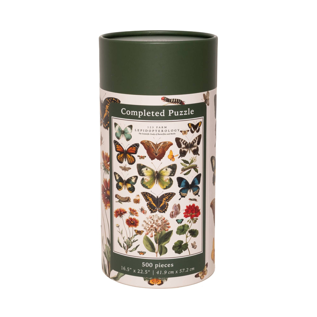 Butterflies Puzzle – 500 Pc Tube with Vintage Illustrations
