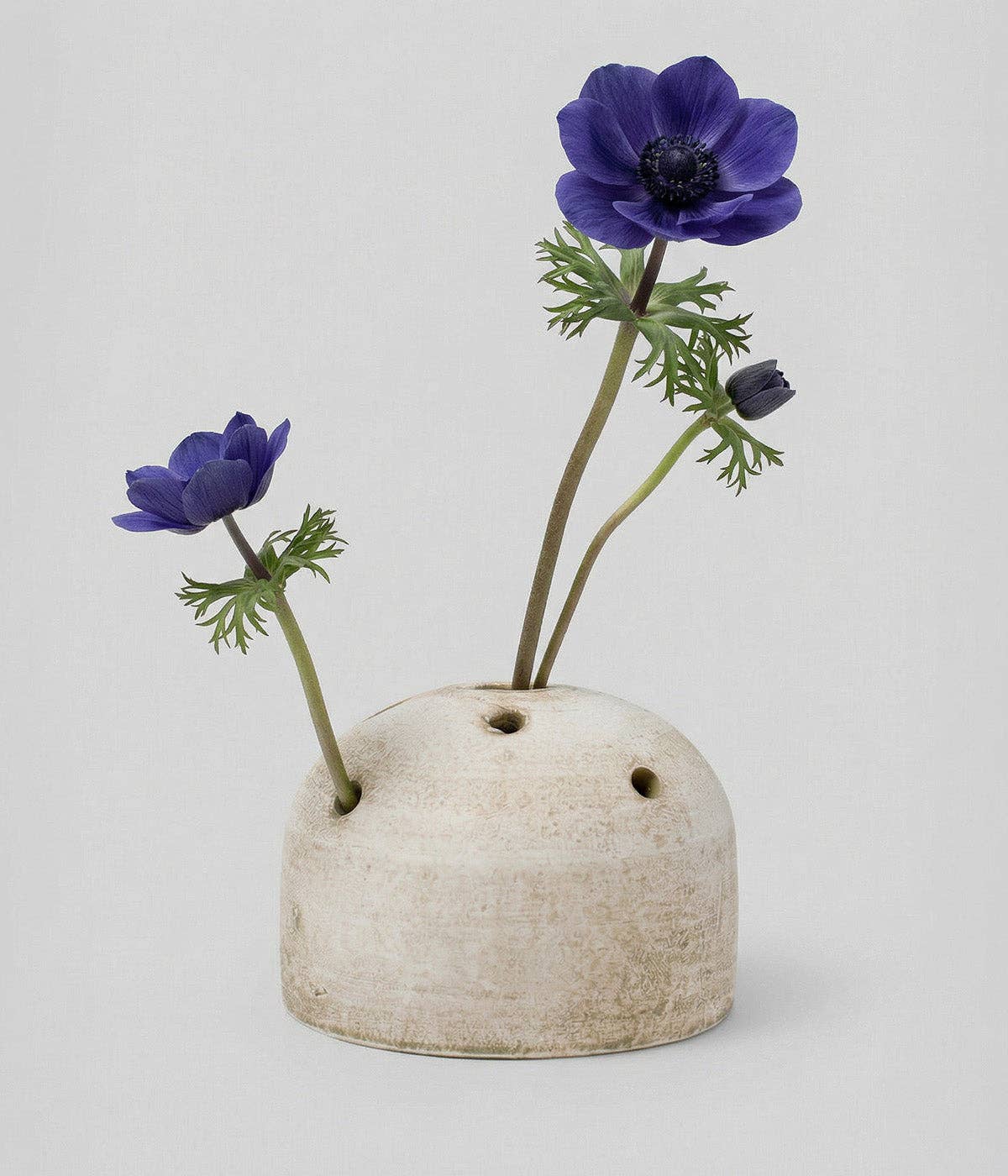 Terra Cotta Frog Vase, White Patina