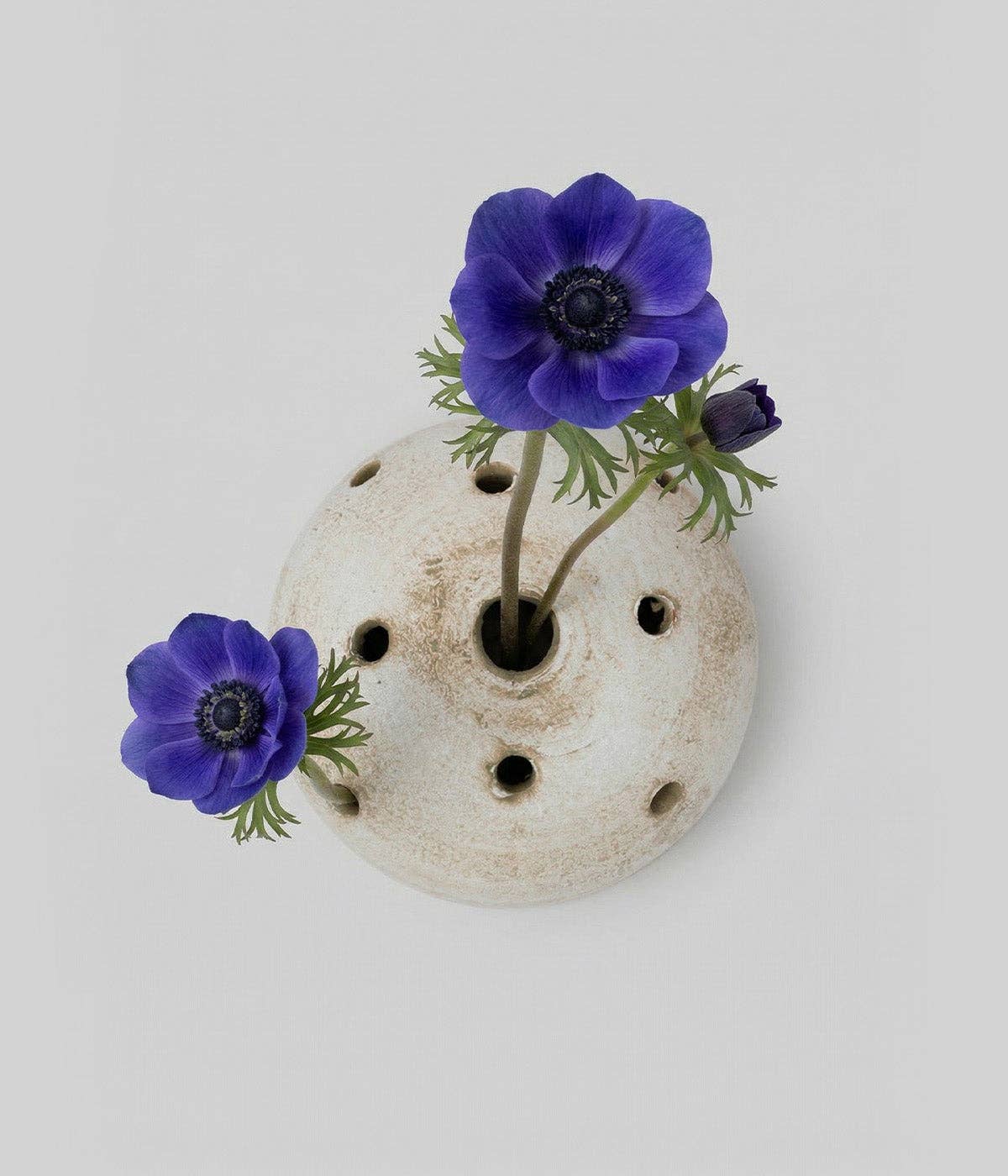 Terra Cotta Frog Vase, White Patina